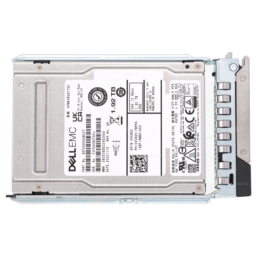 4CN85 G14  DELL 1.92TB 12G SAS 2.5 SFF SSD FOR G14